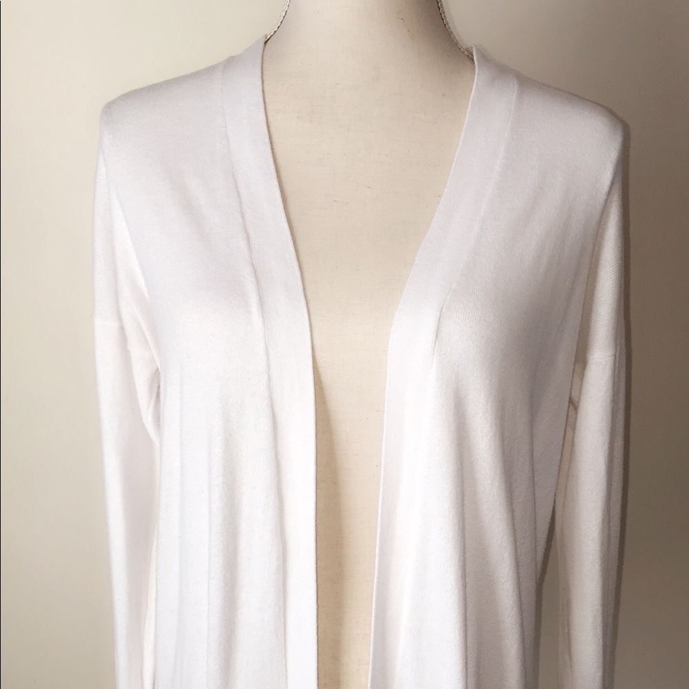 Excellent MK Cardigan! White with gold accents